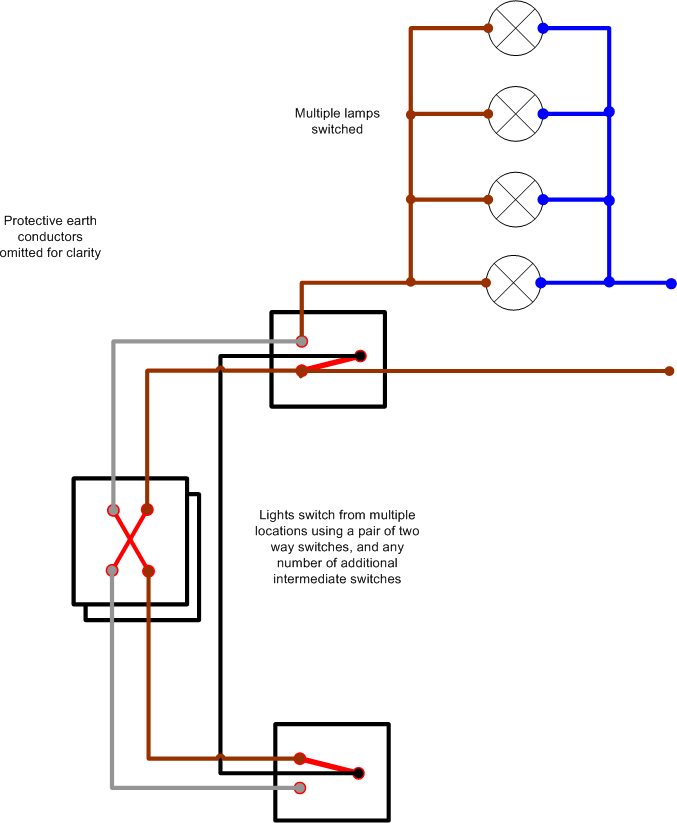 2 Way Switching Diywiki, 2 Way Switch Wiring With Intermediate