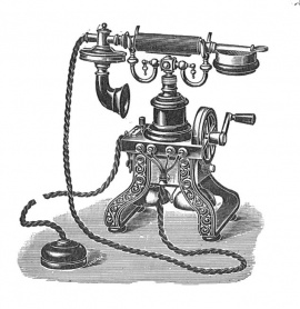Telephone table instrument (Rankin Kennedy, Electrical Installations, Vol V, 1903).jpg